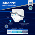 Attends® Bariatric Ultimate Absorbent Underwear, 3X-Large