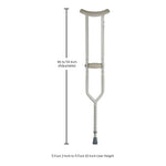 McKesson Underarm Crutches, 5'2" – 5'10"