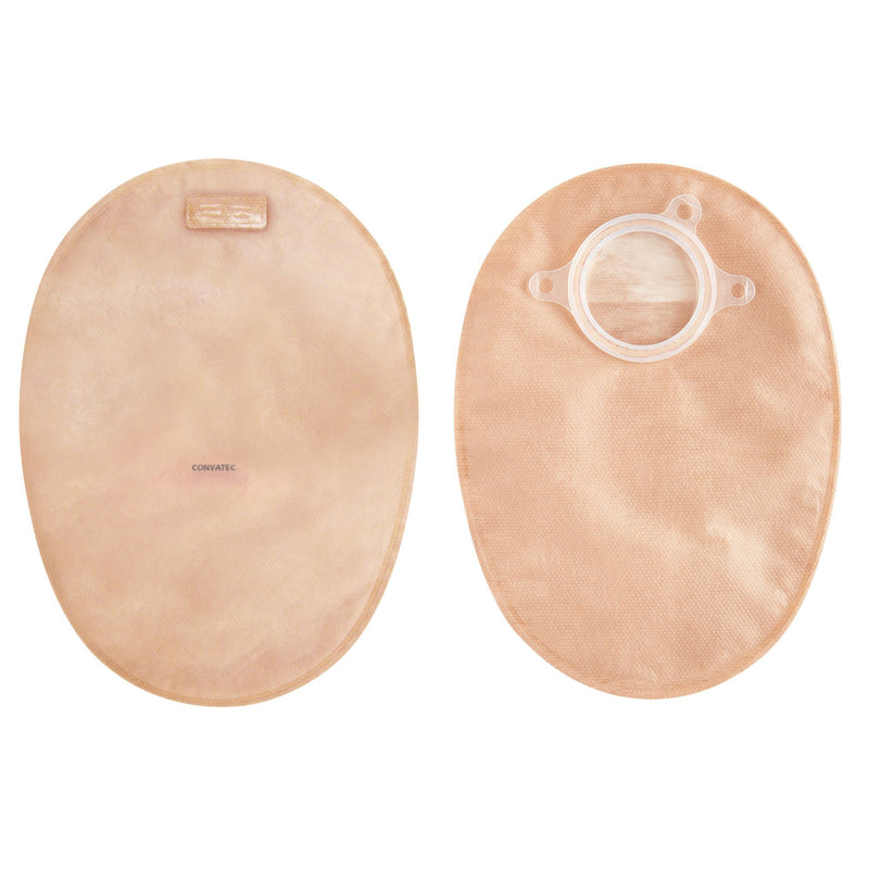 The Natura®+ Two-Piece Closed End Beige Filtered Ostomy Pouch, 70mm Flange