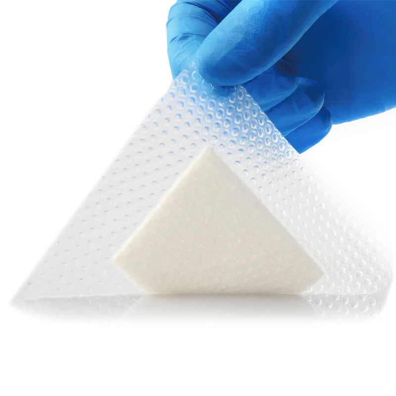 Super Absorbent Dressing ExcelSAP™ Square 4 X 4 Inch With Border Sterile