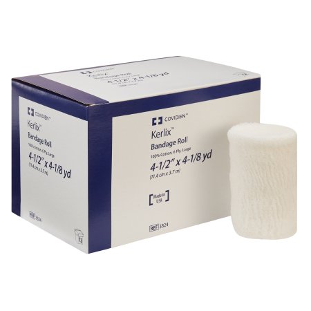 Fluff Bandage Roll Kerlix™ 4-1/2 Inch X 4-1/10 Yard 12 per Pack NonSterile 6-Ply Roll Shape