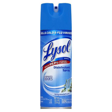 Lysol® Surface Disinfectant Alcohol Based Aerosol Spray Liquid 12.5 oz. Can Spring Waterfall Scent NonSterile
