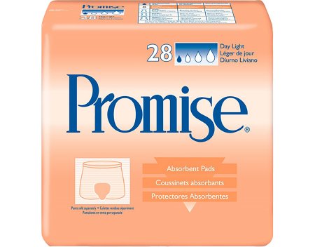 Incontinence Liner Promise® Day Light 15 Inch Length Moderate Absorbency Fluff / Polymer Core One Size Fits Most