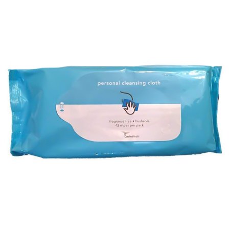 Rinse-Free Personal Wipe Cardinal Health™ Soft Pack Aloe Unscented 42 Count