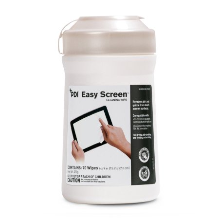 Easy Screen® Surface Cleaner Premoistened Alcohol Based Manual Pull Wipe 70 Count Canister Alcohol Scent NonSterile