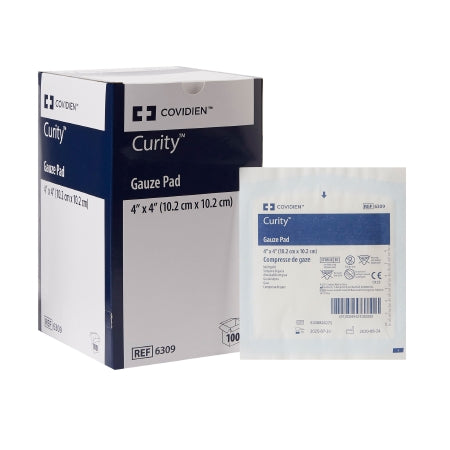 Gauze Sponge Curity™ 4 X 4 Inch 1 per Pack Sterile 12-Ply Square