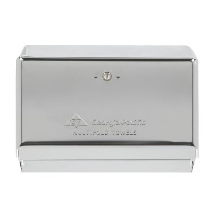Paper Towel Dispenser Georgia-Pacific® Chrome Metal Manual 275 Count Wall Mount
