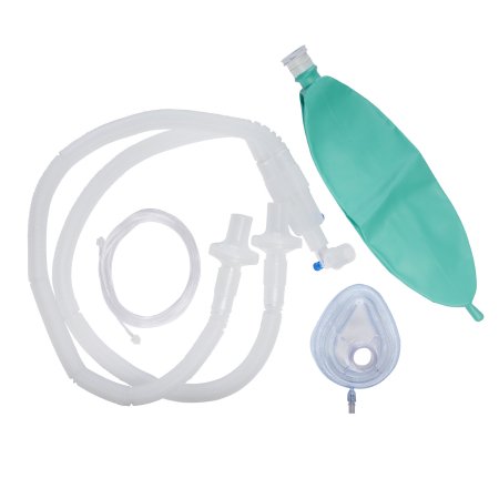 McKesson Anesthesia Breathing Circuit Expandable Tube 108 Inch Tube Dual Limb Adult 3 Liter Bag Single Patient Use