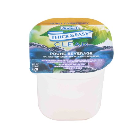 Thickened Beverage Thick & Easy® 4 oz. Portion Cup Prune Flavor Liquid IDDSI Level 3 Moderately Thick/Liquidized