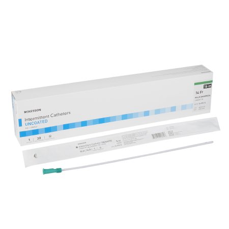 Urethral Catheter McKesson Straight Tip Uncoated PVC 14 Fr. 16 Inch
