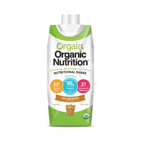 Oral Supplement Orgain® Organic Nutritional Shake Iced Café Mocha Flavor Liquid 11 oz. Carton