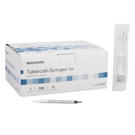 Tuberculin Syringe McKesson 1 mL Luer Slip Tip Without Safety