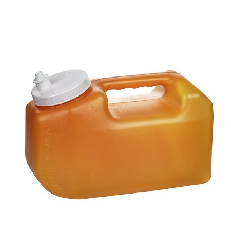 24 Hour Urine Specimen Collection Container Urisafe® 4-1/2 X 6-1/4 X 9-5/8 Inch 3,000 mL (101 oz.) Screw Cap Unprinted NonSterile