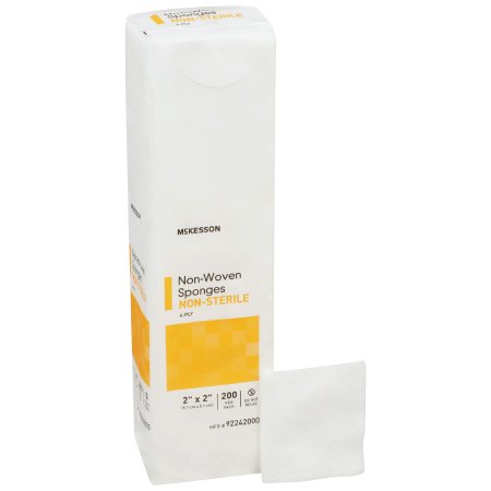 Gauze Sponge McKesson 2 X 2 Inch 200 per Pack NonSterile 12-Ply Square