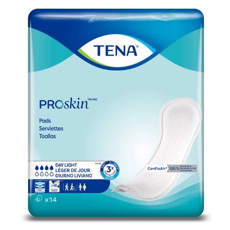 Incontinence Liner TENA ProSkin™ Day Light 13 Inch Length Moderate Absorbency Dry-Fast Core™ One Size Fits Most