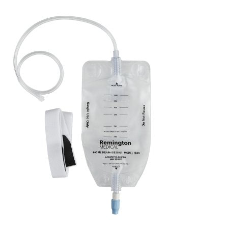 Nephrostomy Drainage Bag 24 Inch Tubing 600 mL Sterile Anti-Reflux Barrier