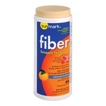 Fiber Supplement sunmark® Orange Flavor Powder 20.3 oz. Psyllium Husk