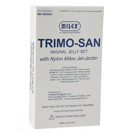 Trimo-San™ Vaginal Jelly Oxyquinoline Sulfate / Sodium Lauryl Sulfate 0.025% - 0.01% Gel Tube 4 oz.