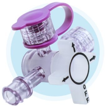 Closed Enteral Tube Valve ENFit™ Lopez Valve® NonSterile, Tethered Cap