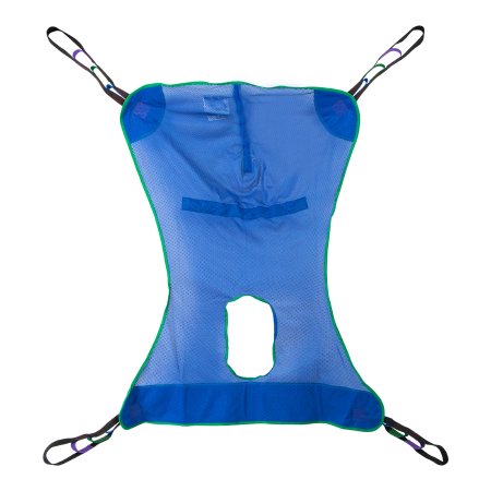 Full Body Commode Sling McKesson 4 or 6 Point Without Head Support Medium 600 lbs. Weight Capacity
