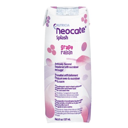 Pediatric Oral Supplement Neocate® Splash 8 oz. Carton Liquid Amino Acid Food Allergies