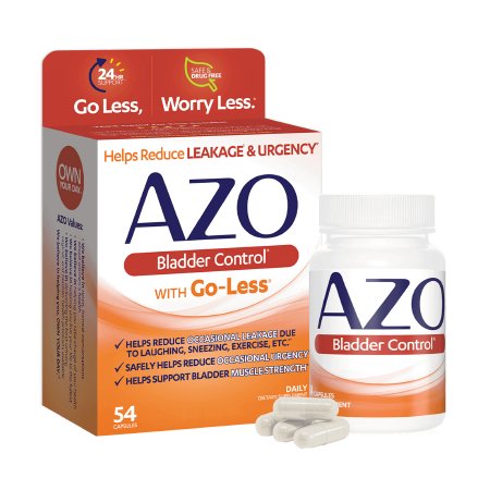 Urinary Pain Relief AZO® Pumpkin Seed / Soy Germ Extracts Capsule 54 per Box
