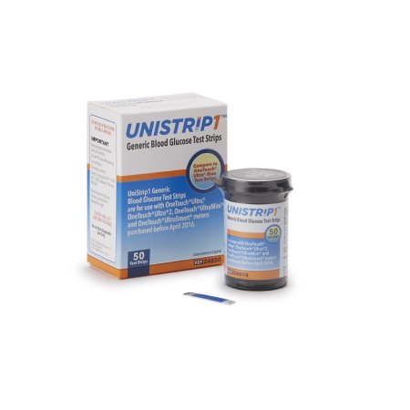 Blood Glucose Test Strips Unistrip™ 50 Strips per Pack