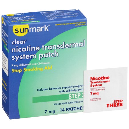 Stop Smoking Aid sunmark® 7 mg Strength Transdermal Patch