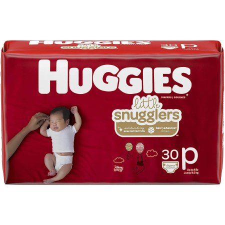 Unisex Baby Diaper Huggies® Little Snugglers Micro Preemie Disposable Moderate Absorbency