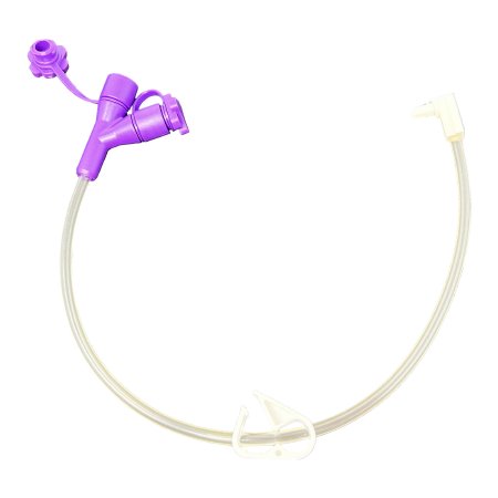 Enteral Feeding Extension Set ENFit® LoProfile 12 Inch, Right Angle, NonSterile