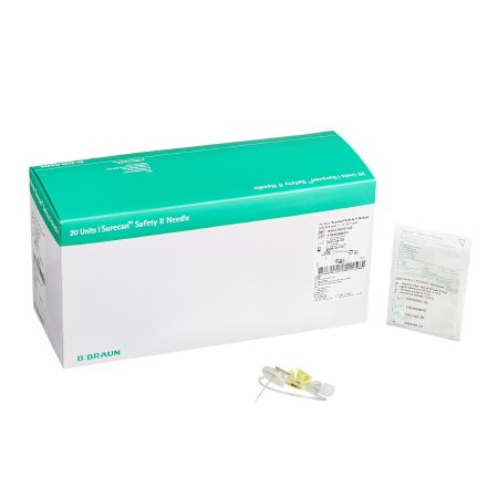 Huber Needle Infusion Set Surecan™ Safety II 20 Gauge 1 Inch 7-1/2 Inch Tubing Without Port