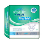 Unisex Adult Incontinence Brief Total Dry™ X-Plus Medium Disposable Heavy Absorbency
