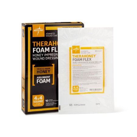 Honey Impregnated Wound Dressing TheraHoney™ Square 4 X 4 Inch Sterile