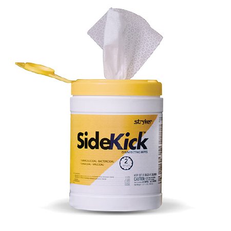 SideKick™ Surface Disinfectant Cleaner Premoistened Alcohol Based Manual Pull Wipe 100 Count Canister Scented NonSterile