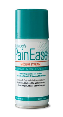 Topical Pain Relief Gebauer's Pain Ease® Pentafluoropropane / Tetrafluoroethane Medium Stream Spray 3.9 oz.