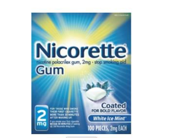 Stop Smoking Aid Nicorette® 2 mg Strength Gum