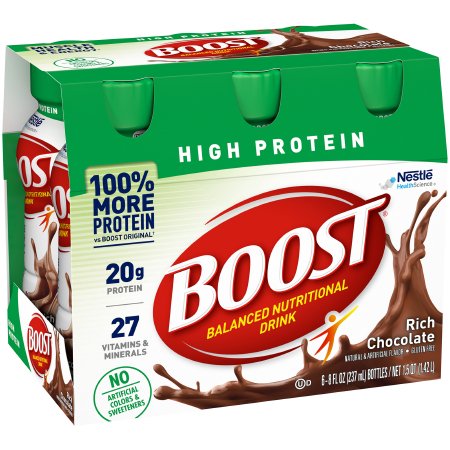 Oral Supplement Boost® High Protein Rich Chocolate Flavor Liquid 8 oz. Bottle