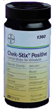 Multi-Analyte Urinalysis Control Chek-Stix® Urinalysis Positive Level 25 Strips