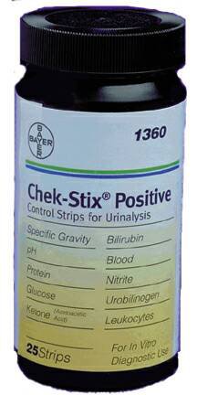 Multi-Analyte Urinalysis Control Chek-Stix® Urinalysis Positive Level 25 Strips