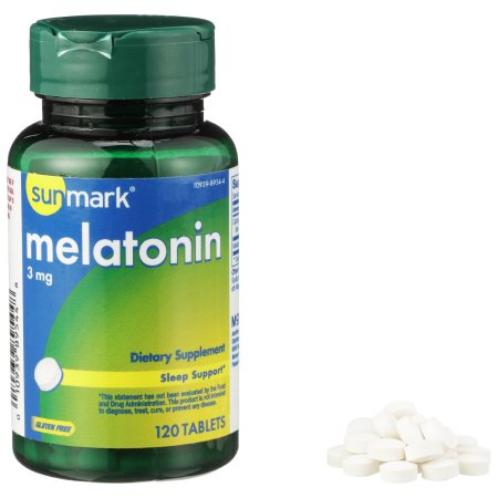 Natural Sleep Aid sunmark® 120 Bottle Tablet 3 mg Strength