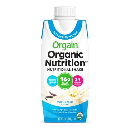 Oral Supplement Organic Nutrition™ Vegan Vanilla Bean Flavor Liquid 11 oz. Carton