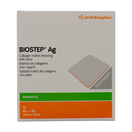 Silver Collagen Dressing Biostep™ Ag 4 X 4 Inch Square Sterile