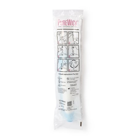 Female External Catheter for Vacuum Suction PureWick™ Latex One Size Fits Most