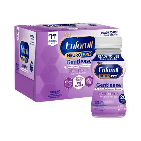 Infant Formula Enfamil NeuroPro™ Gentlease® 6 oz. Bottle Liquid Milk-Based Crying / Spitup