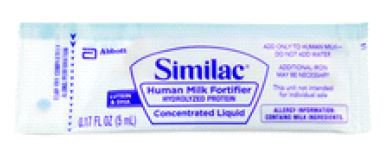 Human Milk Fortifier Similac® 5 mL Individual Packet Liquid Milk-Based Premature