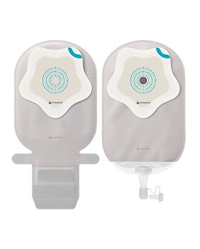 Ostomy Pouch SenSura® Mio Kids One-Piece System Mini Length 0 to 35 mm Stoma Drainable Star Shaped, Trim to Fit