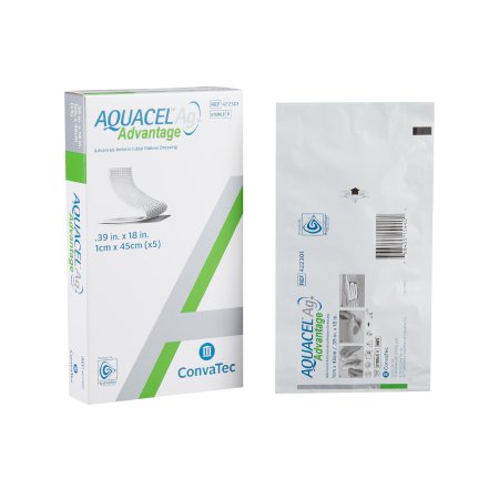 Silver Hydrofiber Dressing Aquacel® Ag Advantage 0.39 X 18 Inch Ribbon Sterile