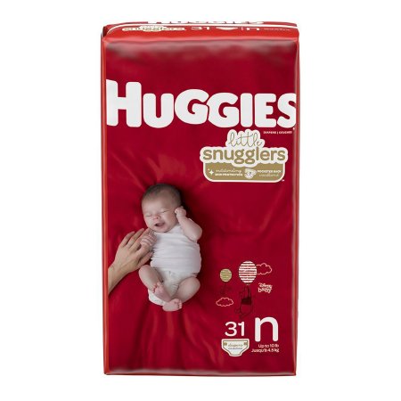 Unisex Baby Diaper Huggies® Little Snugglers Newborn Disposable Moderate Absorbency