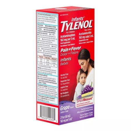 Children's Pain Relief Children's Tylenol® 160 mg / 5 mL Strength Acetaminophen Oral Suspension 4 oz.