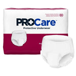 Unisex Adult Absorbent Underwear ProCare™ Pull On with Tear Away Seams Medium Disposable Moderate Absorbency